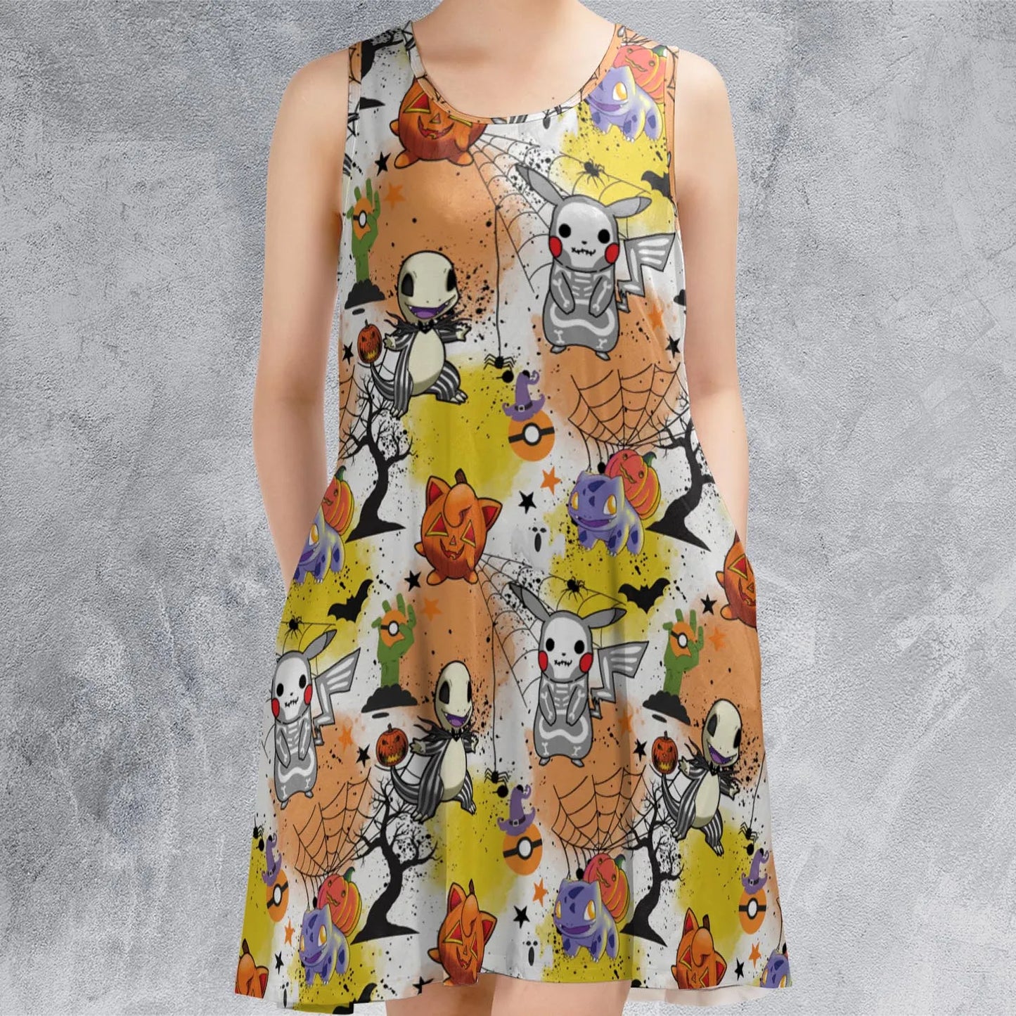 Sleeveless Dress - T39H3C49