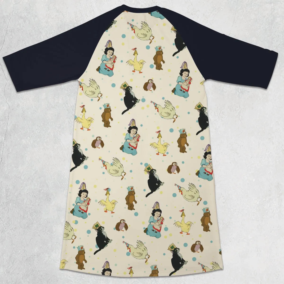 3/4 Sleeve Raglan Dress - HHMS57UZ