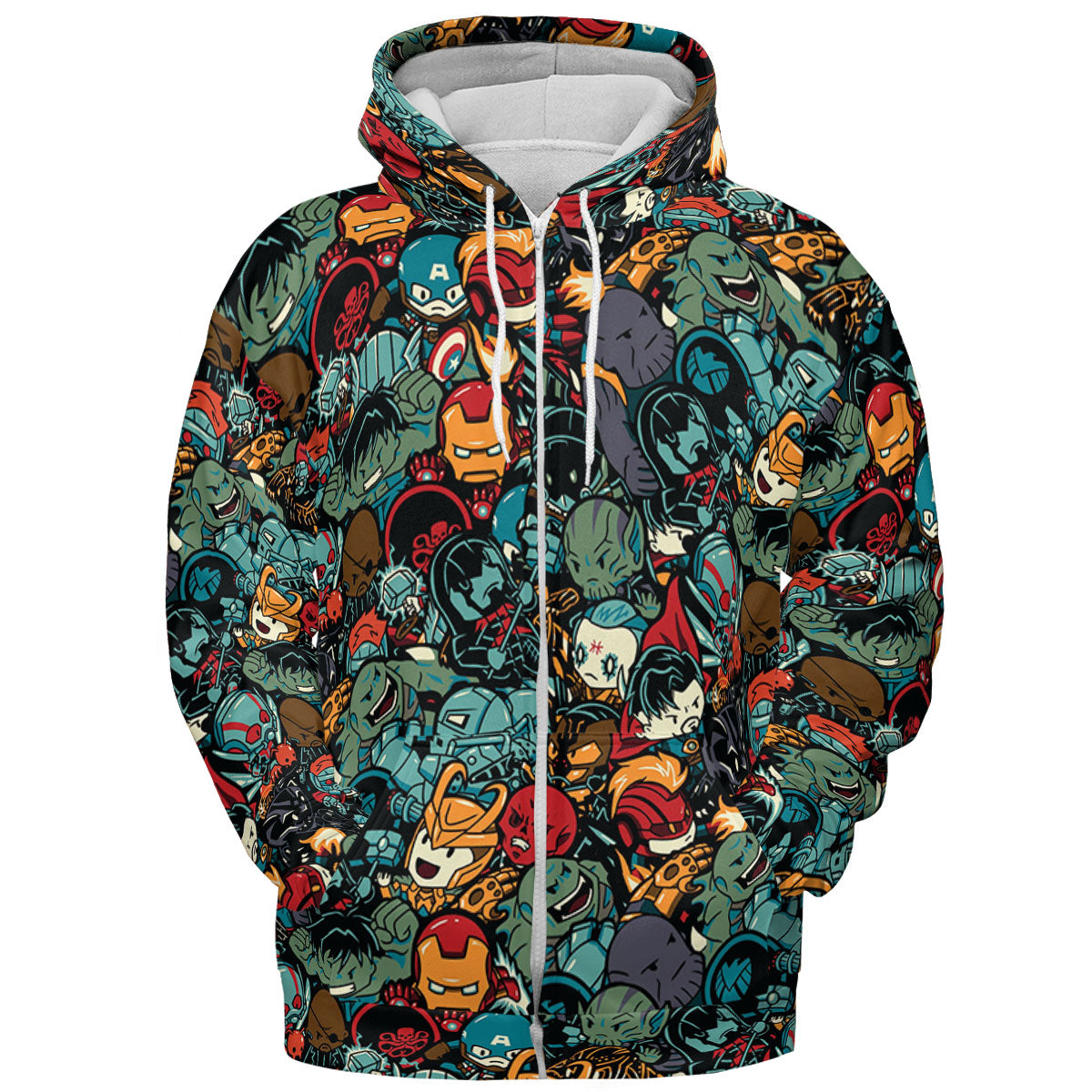 All-over Print Hoodie - FNXKPWEU