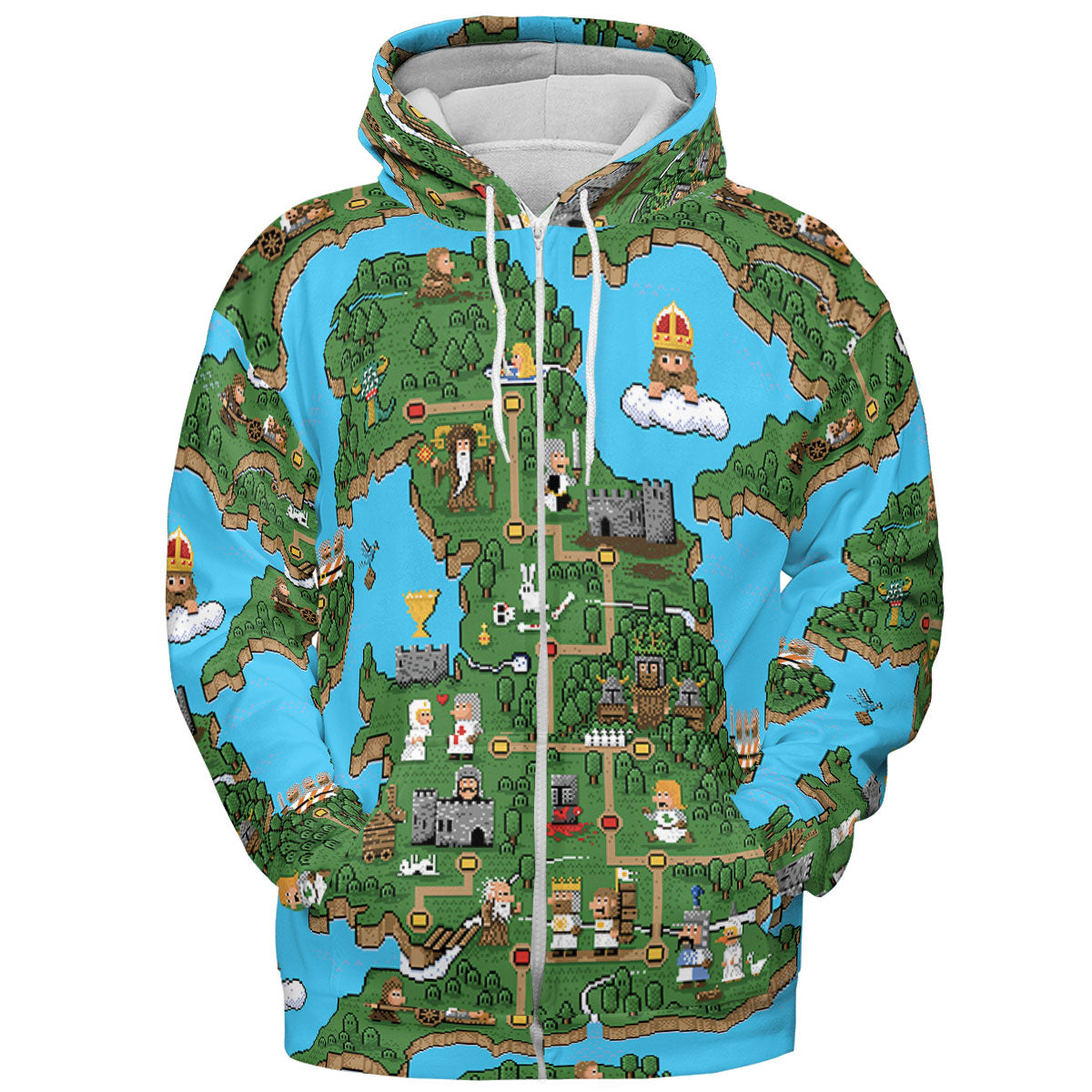 All-over Print Hoodie - 4XTUV319