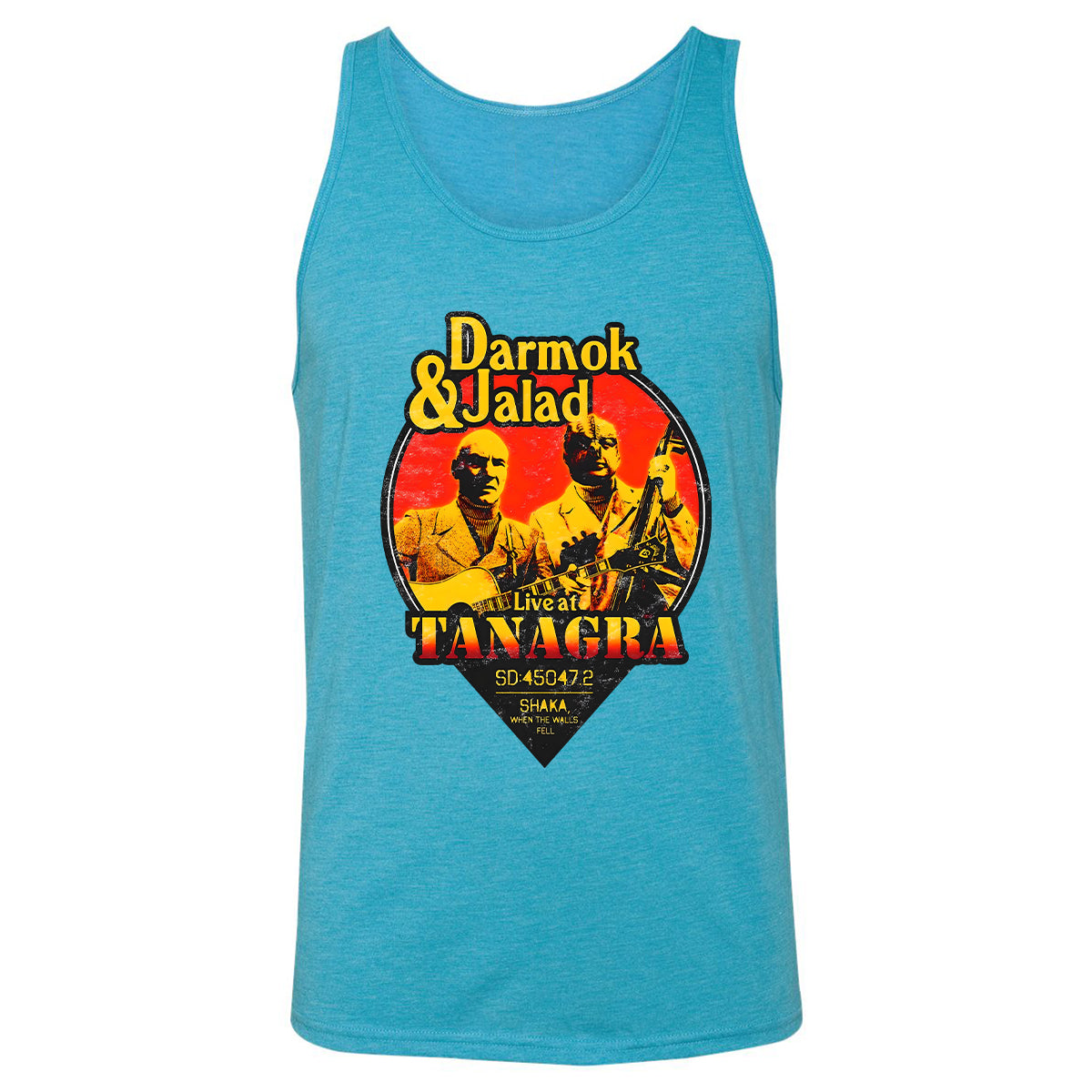 Unisex Jersey Tank - 7EN1RM1S - Aqua Triblend - 3
