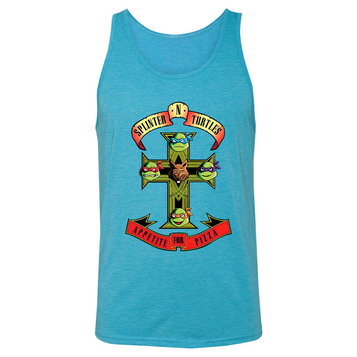 Unisex Jersey Tank - EDZQ4ETP - Aqua Triblend - 3