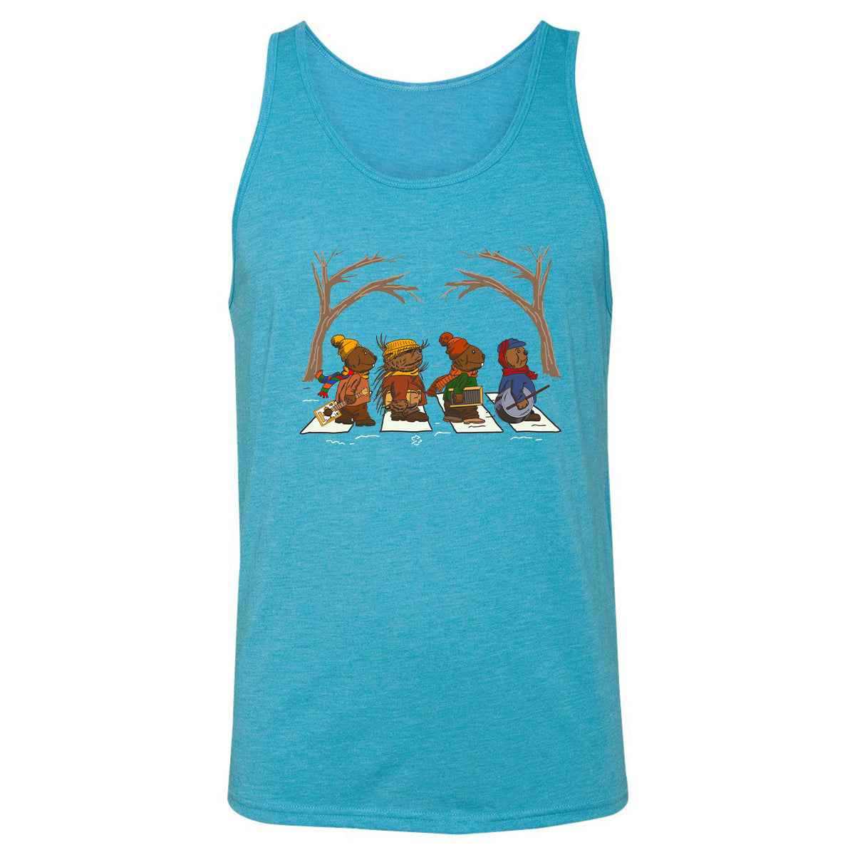 Unisex Jersey Tank - PZ1LPNSA - Aqua Triblend - 3