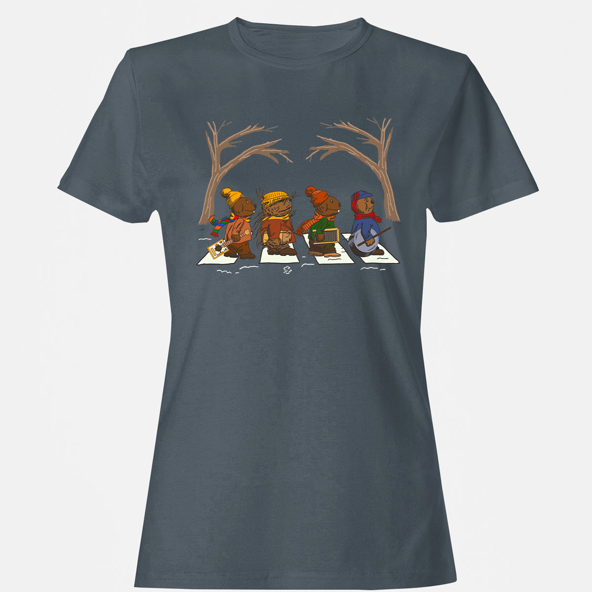 Women's T-shirt - 4PAANAEH - Charcoal - 3