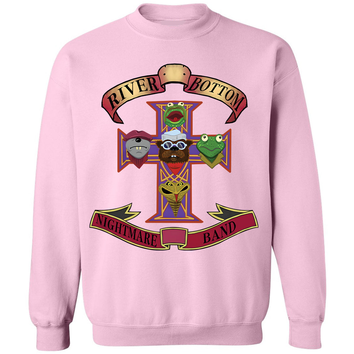 Classic Unisex Sweatshirt - Black - THANGFIXED (Copy) - Light Pink - 3