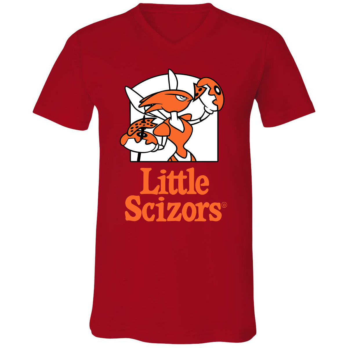 Unisex V-neck T-shirt - MAR85384 - Red - 3