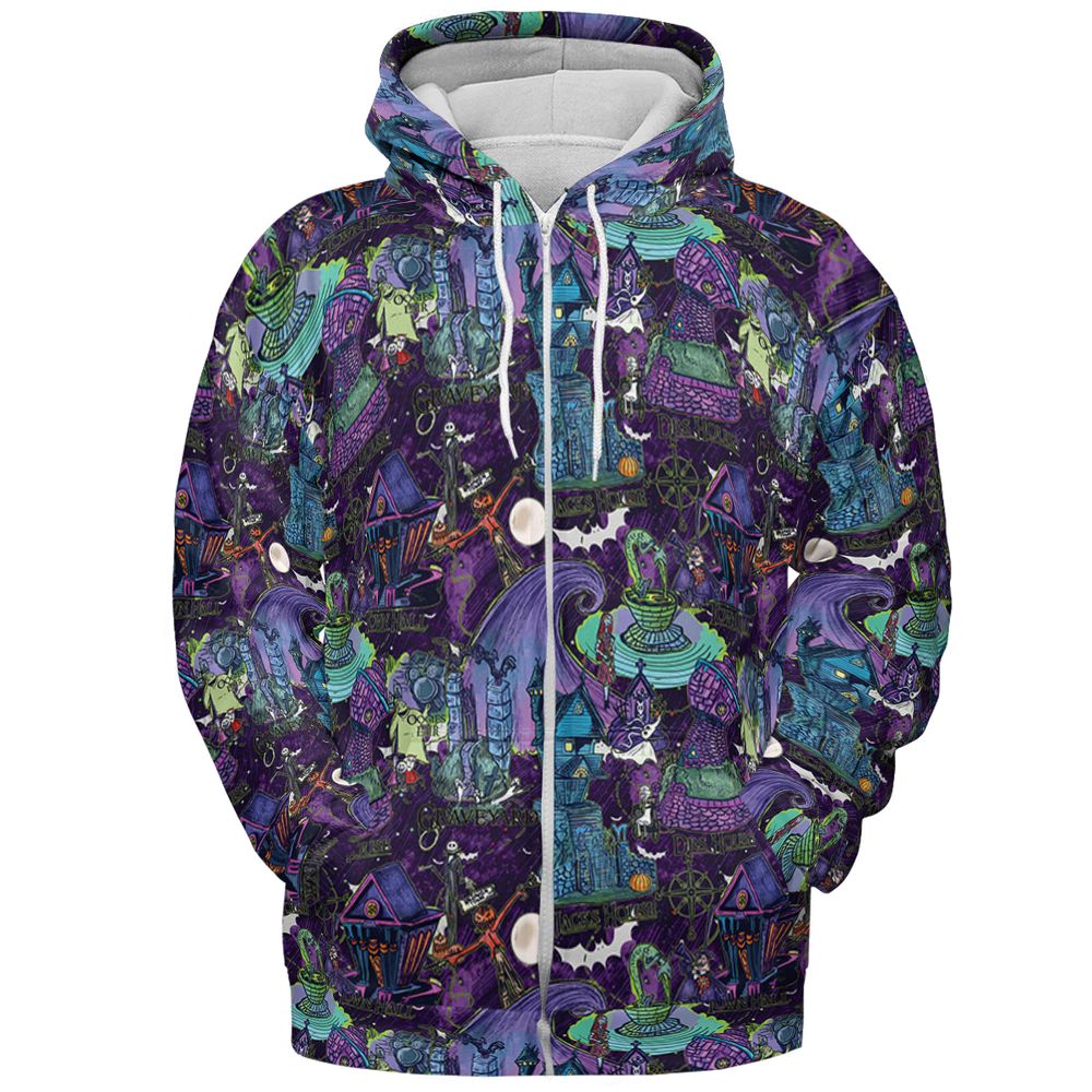 Nightmare Map - Zip Hoodie - 3