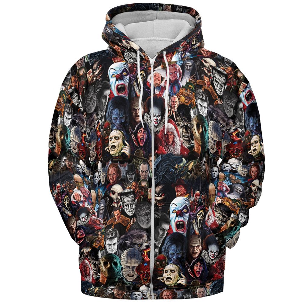 Collage Of Horror - Zip Hoodie - 3