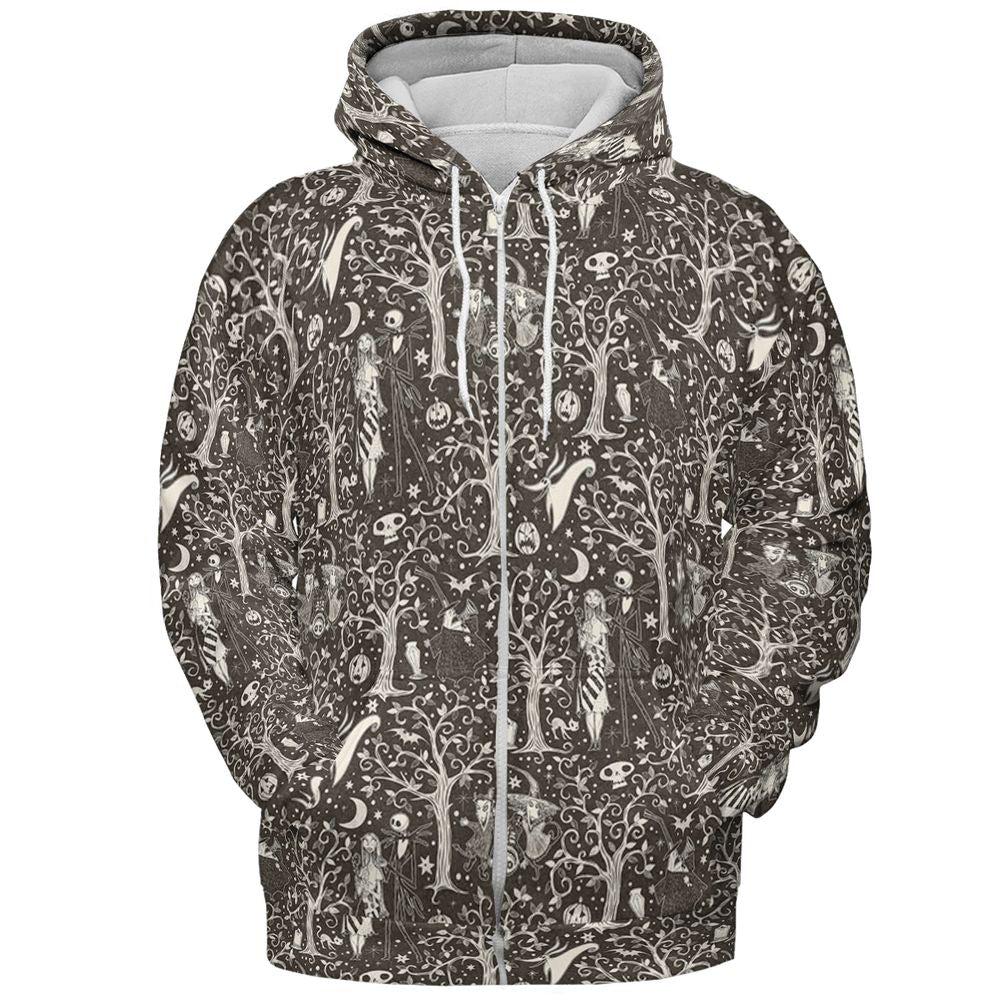 All-over Print Hoodie - 3BMAGU2W - Zip Hoodie - 3