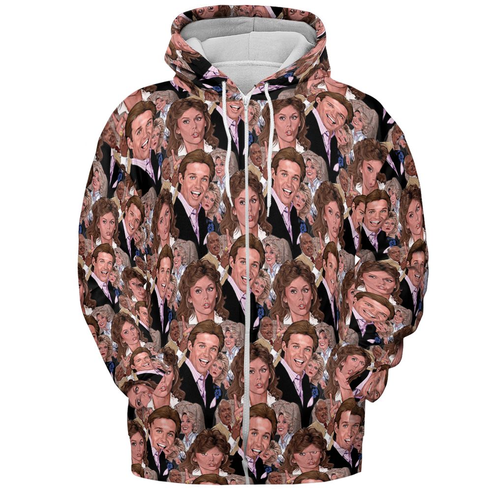 All-over Print Hoodie - M6PD2B4R - Zip Hoodie - 3