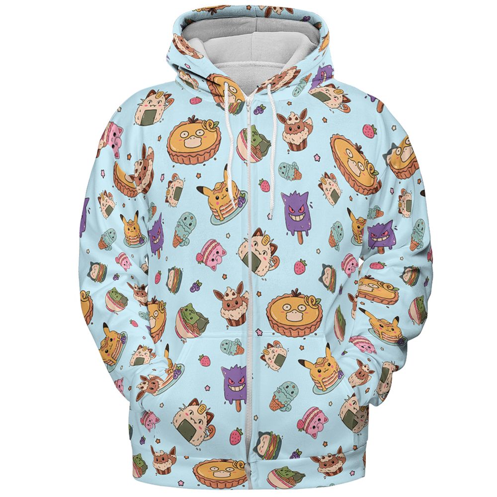 All-over Print Hoodie - VUMFQW5J - Zip Hoodie - 3