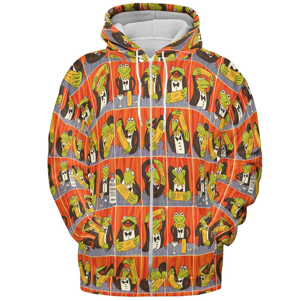 Kermit's Martini - Zip Hoodie - 3