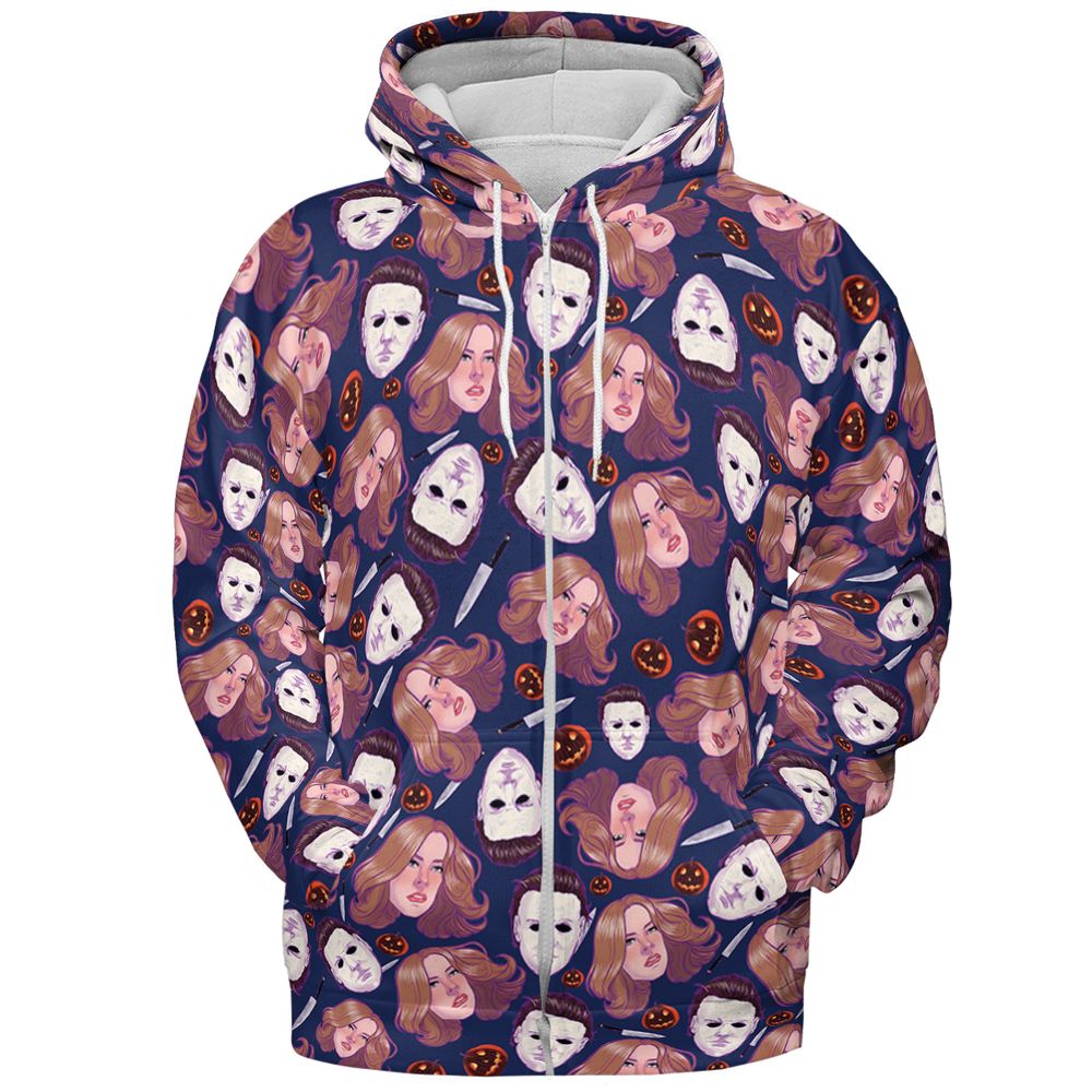 All-over Print Hoodie - Z3UHTC47 - Zip Hoodie - 3