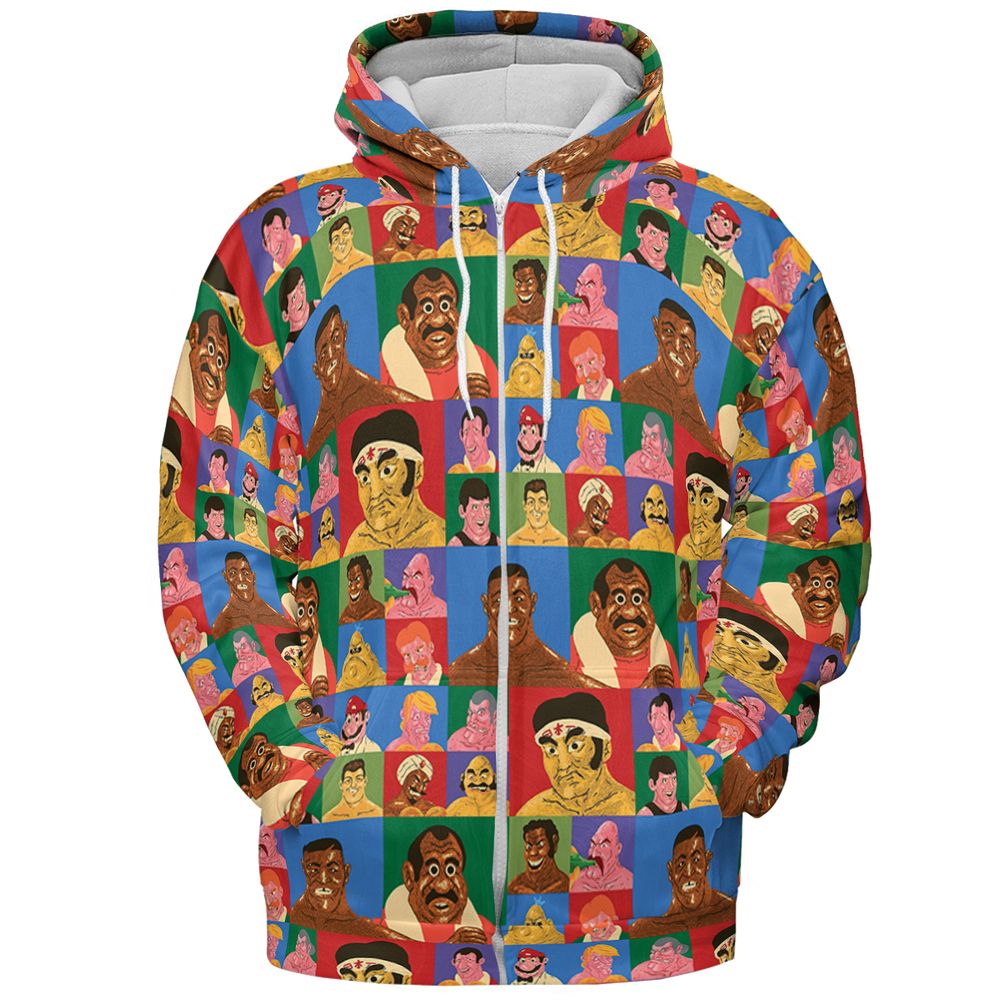 All-over Print Hoodie - VUMQS2QY - Zip Hoodie - 3