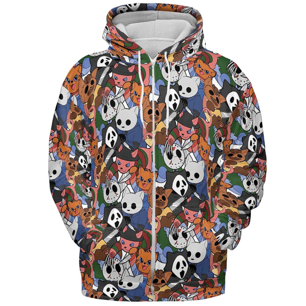 All-over Print Hoodie - 75UBXMMF - Zip Hoodie - 3