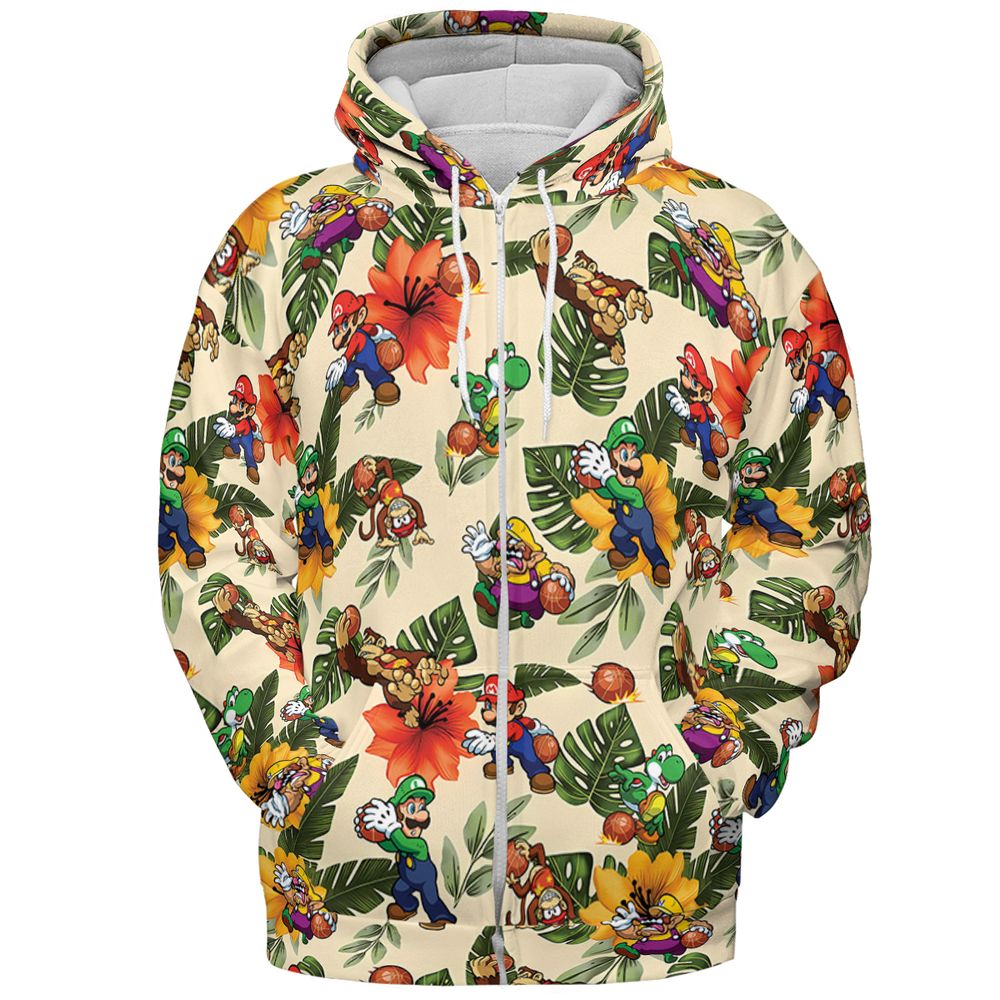 Mario Hoops - Zip Hoodie - 3