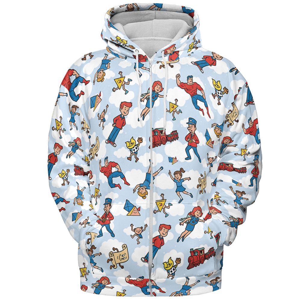All-over Print Hoodie - TUAZWPR8 - Zip Hoodie - 3