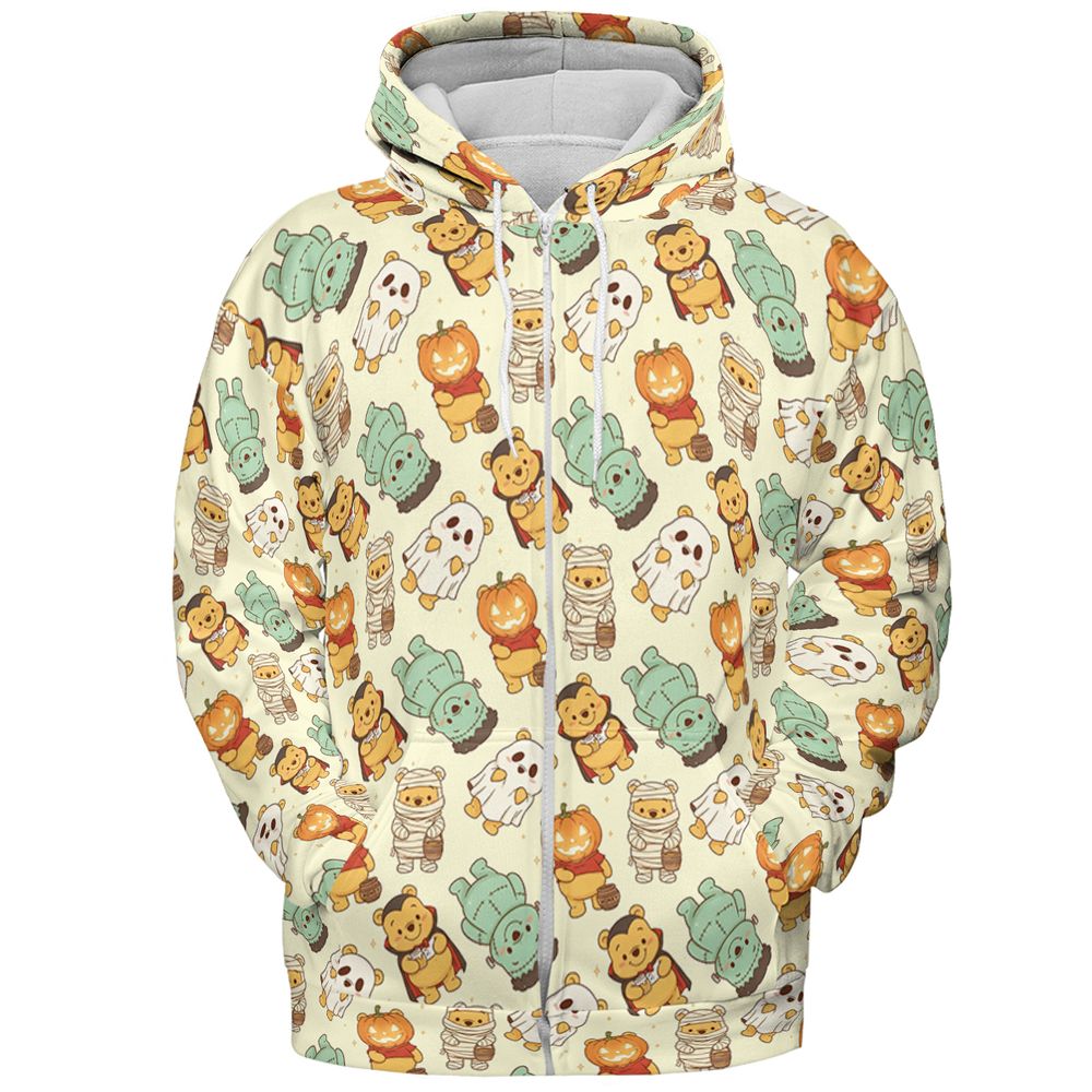 All-over Print Hoodie - DNT6H3GT - Zip Hoodie - 3