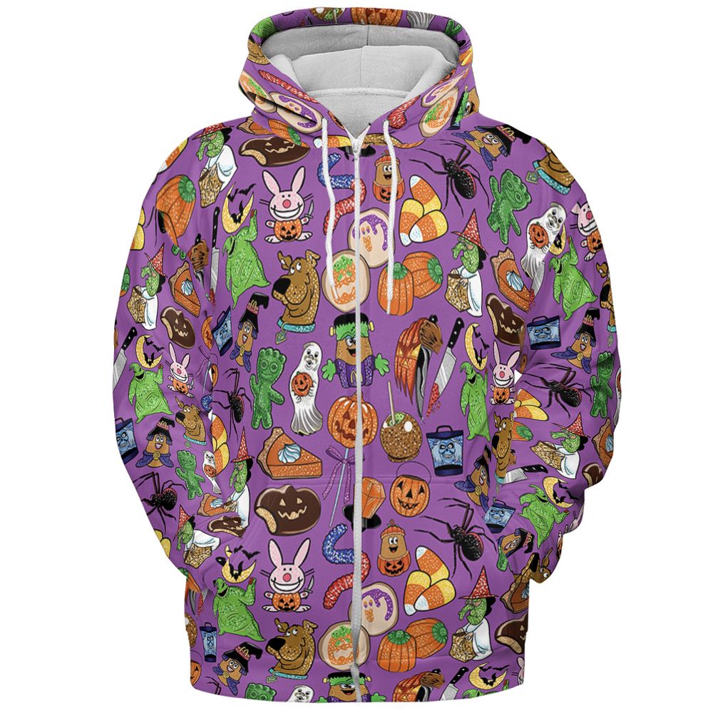 All-over Print Hoodie - JYYUDLCQ - Zip Hoodie - 3
