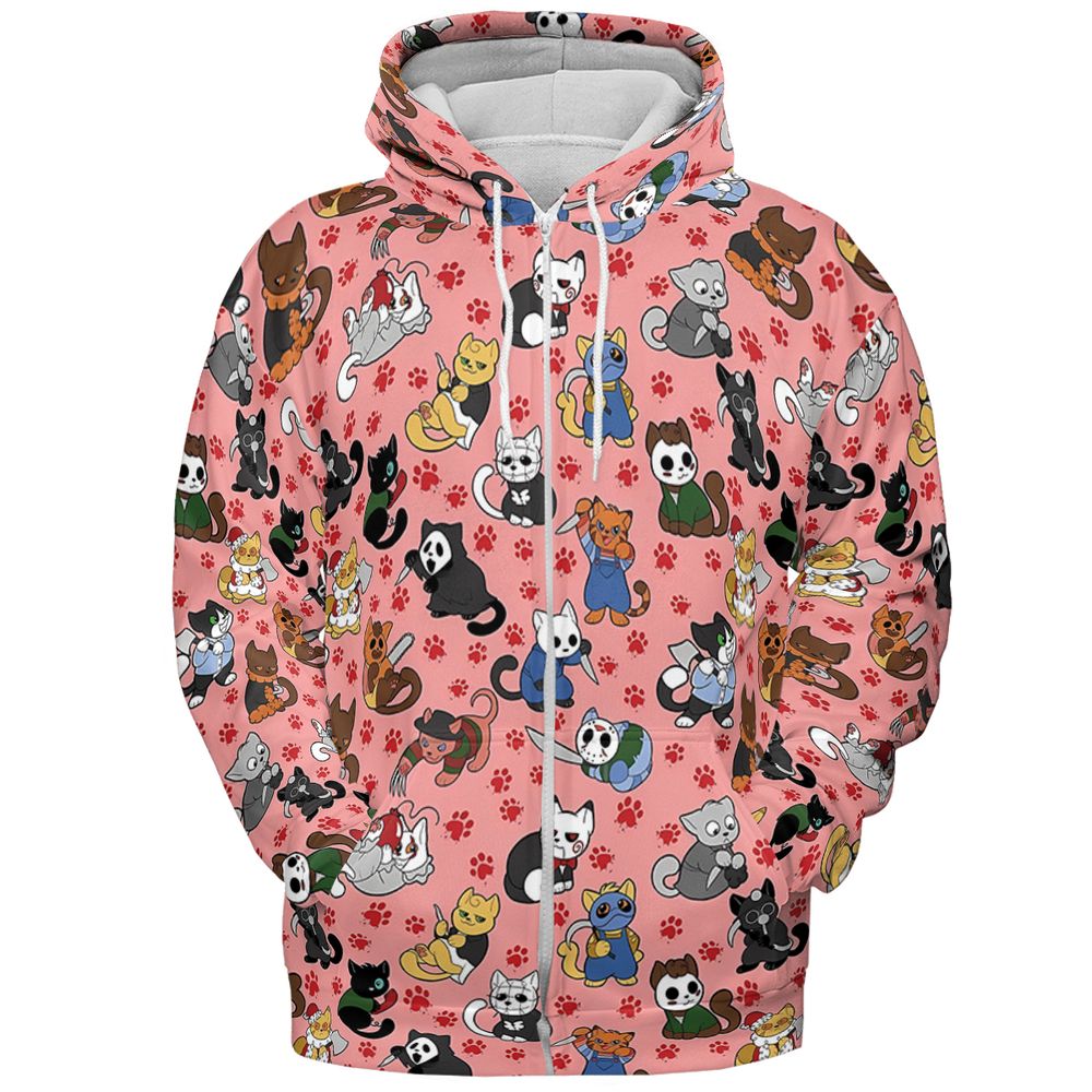 All-over Print Hoodie - VD6JTWTA - Zip Hoodie - 3