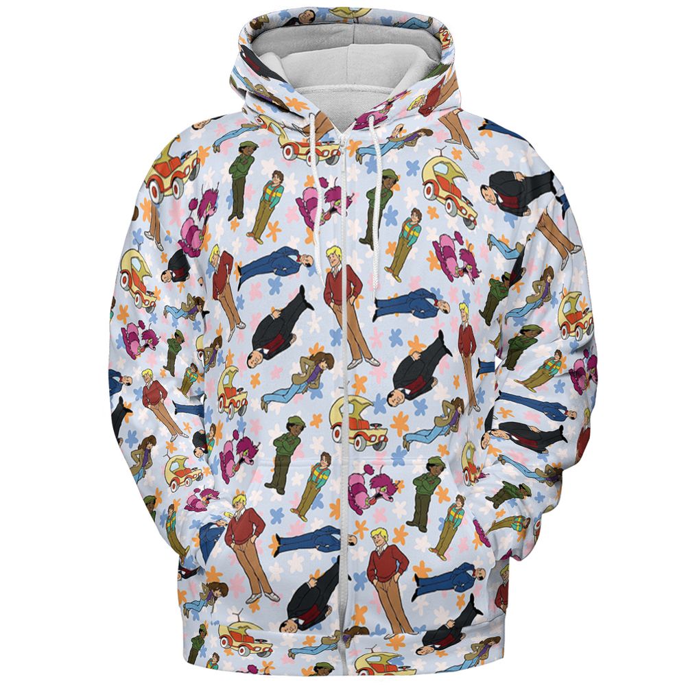 All-over Print Hoodie - QKXXJ73H - Zip Hoodie - 3
