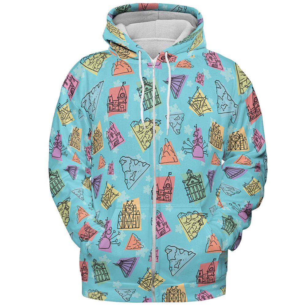 All-over Print Hoodie - SJ8AYNH1 - Zip Hoodie - 3