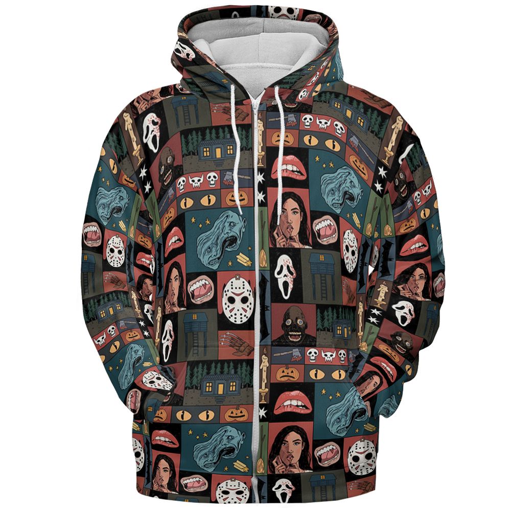 Patchwork Horror - Zip Hoodie - 3