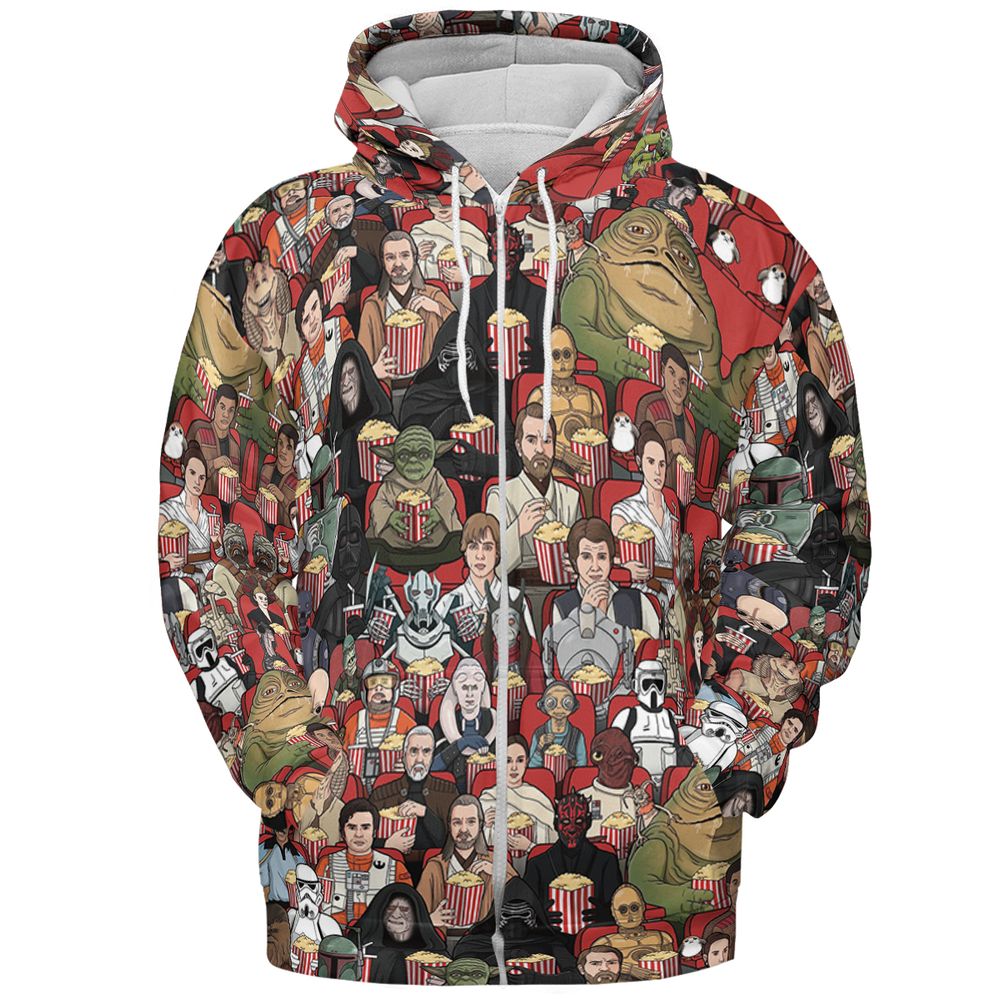 Galactic Movie Night - Zip Hoodie - 3