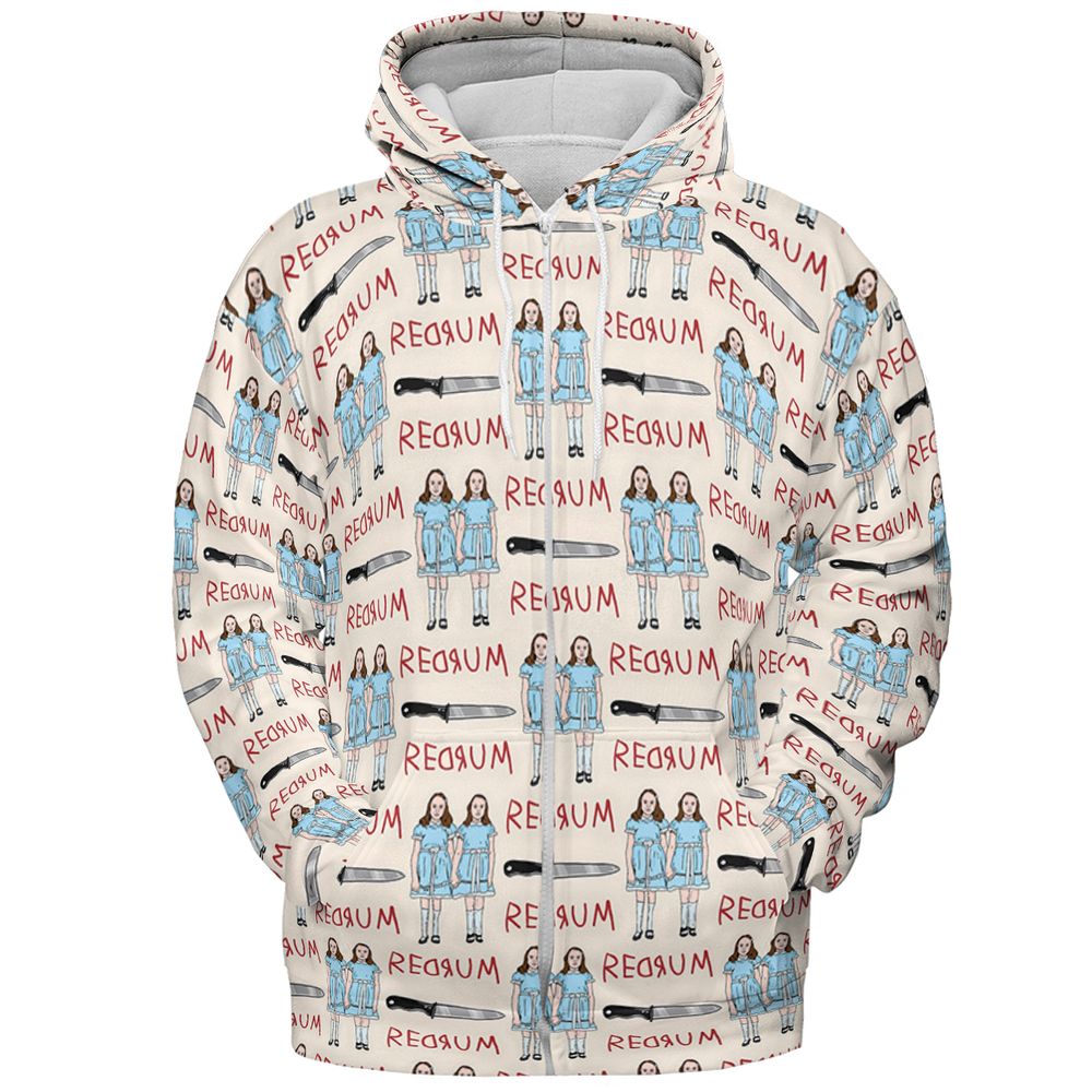 All-over Print Hoodie - F8TAVZEV - Zip Hoodie - 3