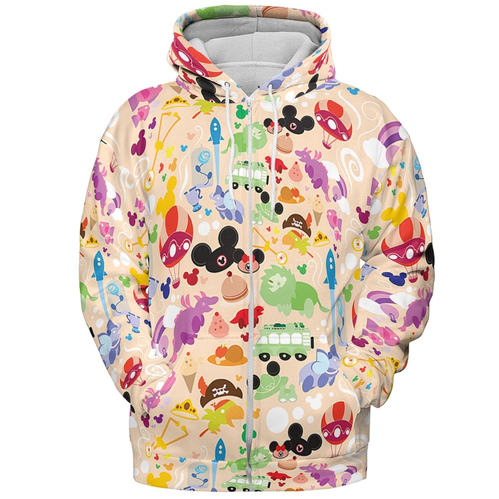 Park Pattern - Zip Hoodie - 3