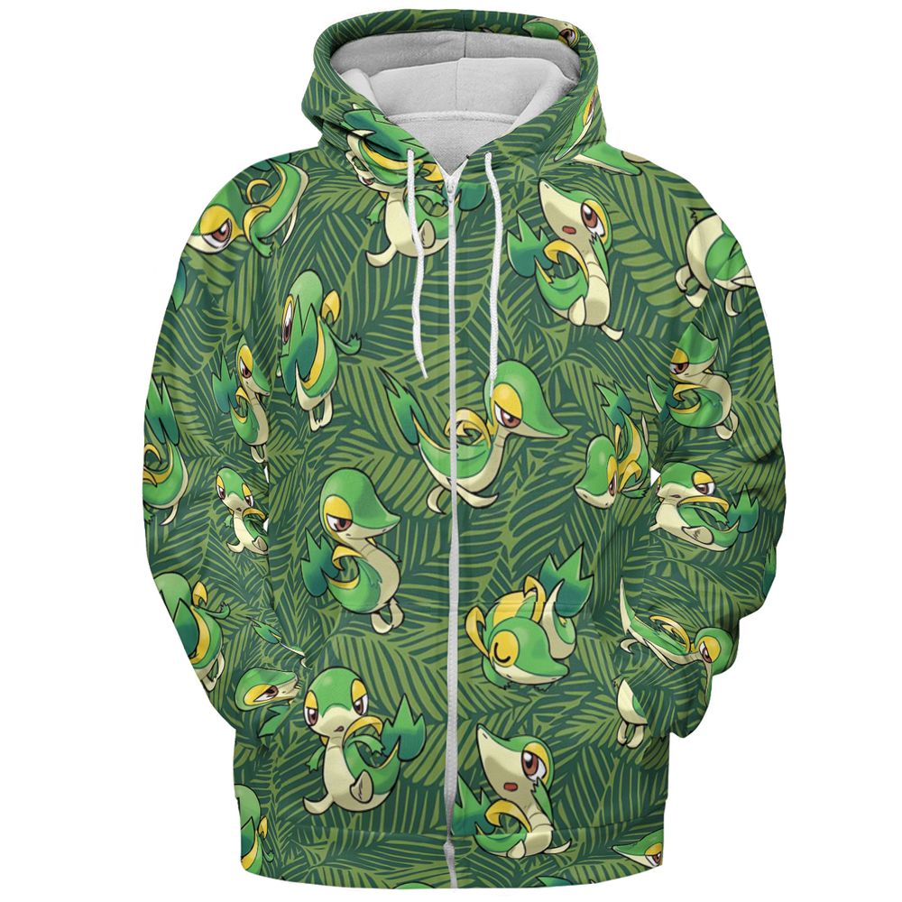 Snivy - Zip Hoodie - 3