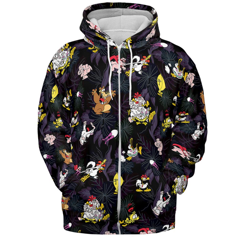 All-over Print Hoodie - JUVEMMRN - Zip Hoodie - 3