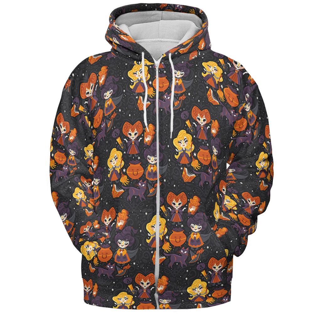 All-over Print Hoodie - SN4EDH83 - Zip Hoodie - 3