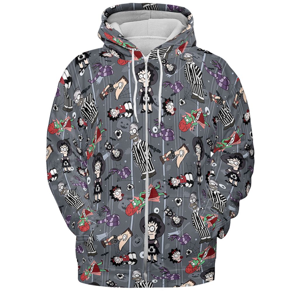 All-over Print Hoodie - T19YKVMA - Zip Hoodie - 3