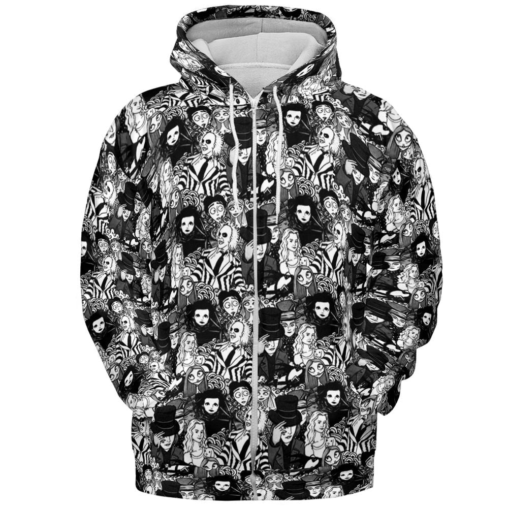 All-over Print Hoodie - 6WJ8JFXE - Zip Hoodie - 3