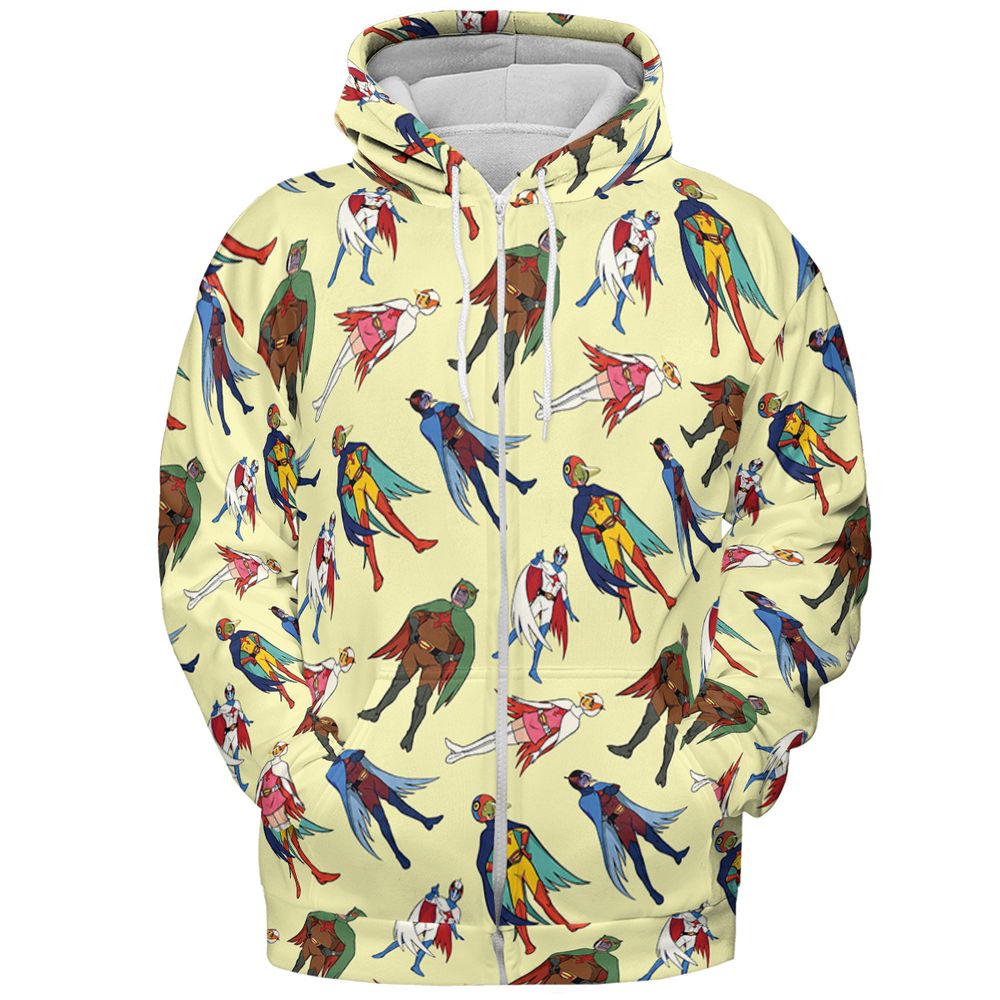 Battle of the Planets Group - Zip Hoodie - 3