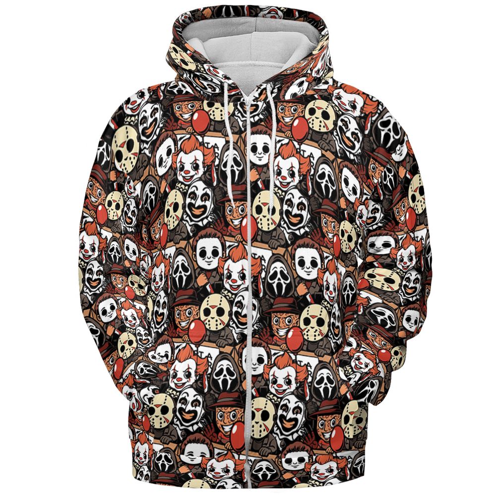 All-over Print Hoodie - FYP8UHLF - Zip Hoodie - 3