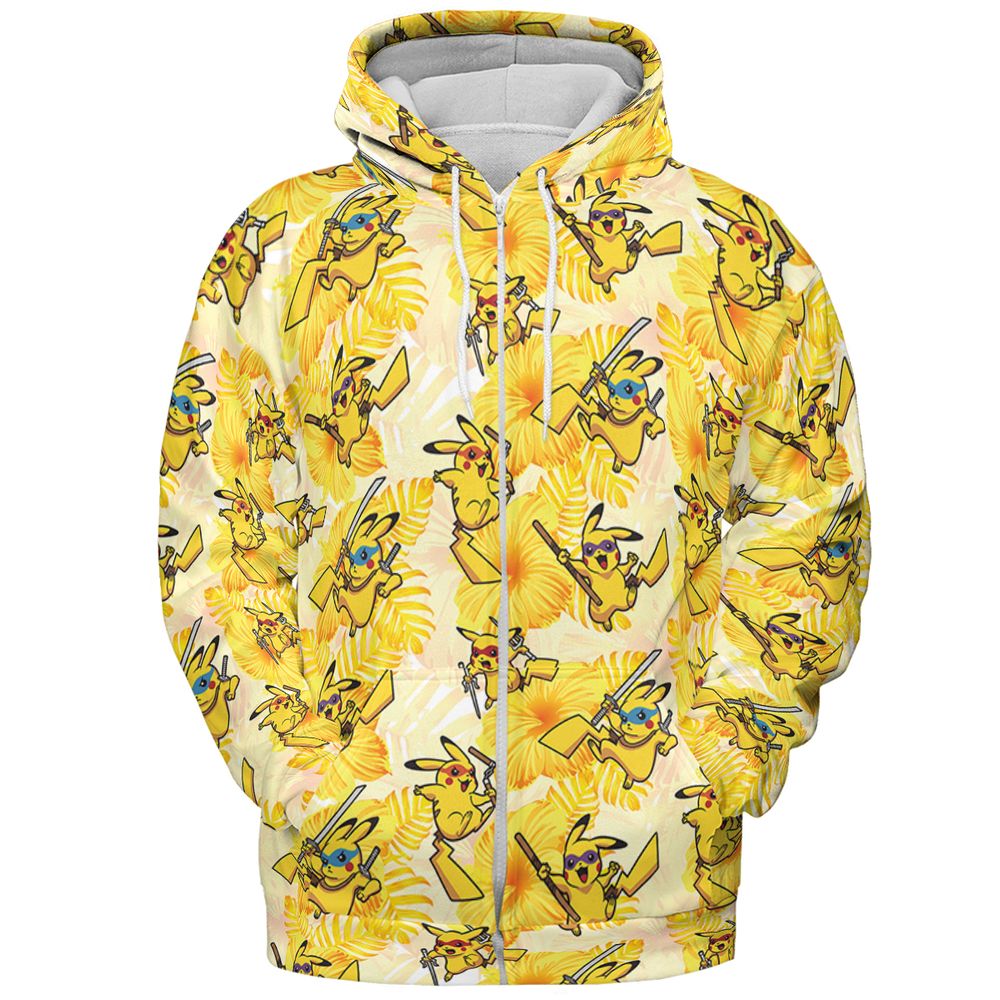 Teenage Mutant Ninja Pika - Zip Hoodie - 3