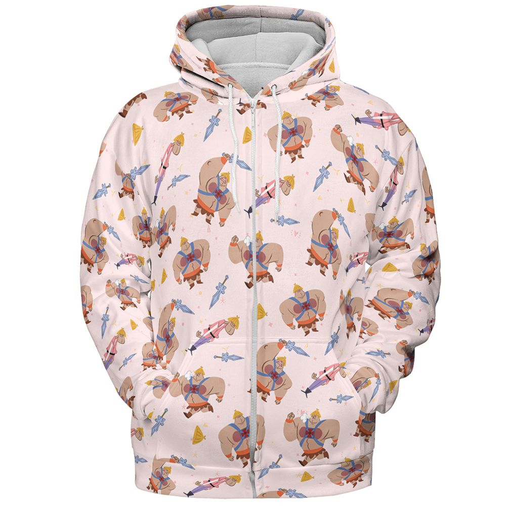 All-over Print Hoodie - PLWWE155 - Zip Hoodie - 3