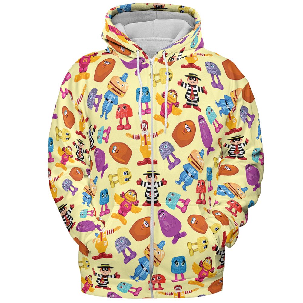 Vintage characters toys - Zip Hoodie - 3