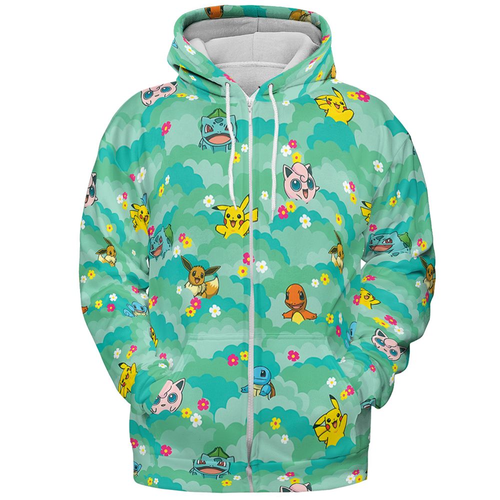 All-over Print Hoodie - WD5PBQ19 - Zip Hoodie - 3