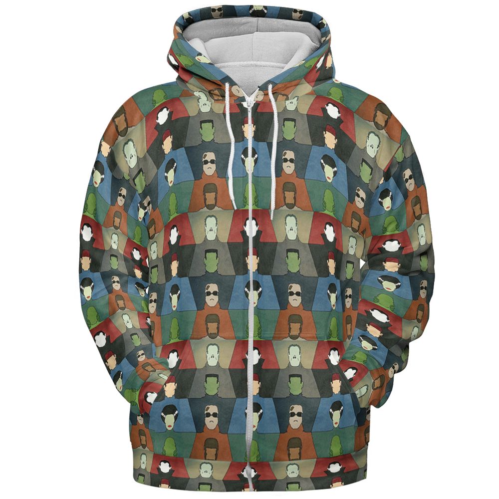 All-over Print Hoodie - GDF1LPKD - Zip Hoodie - 3