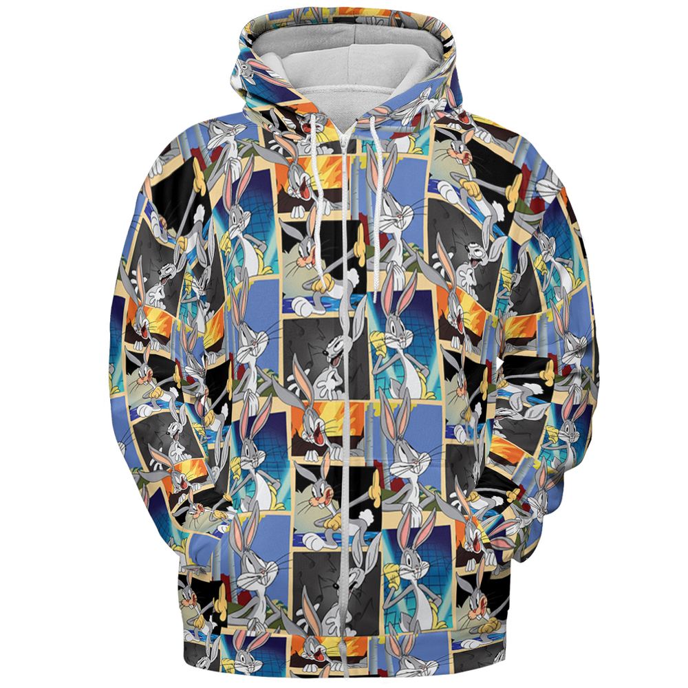 All-over Print Hoodie - X3655F4S - Zip Hoodie - 3