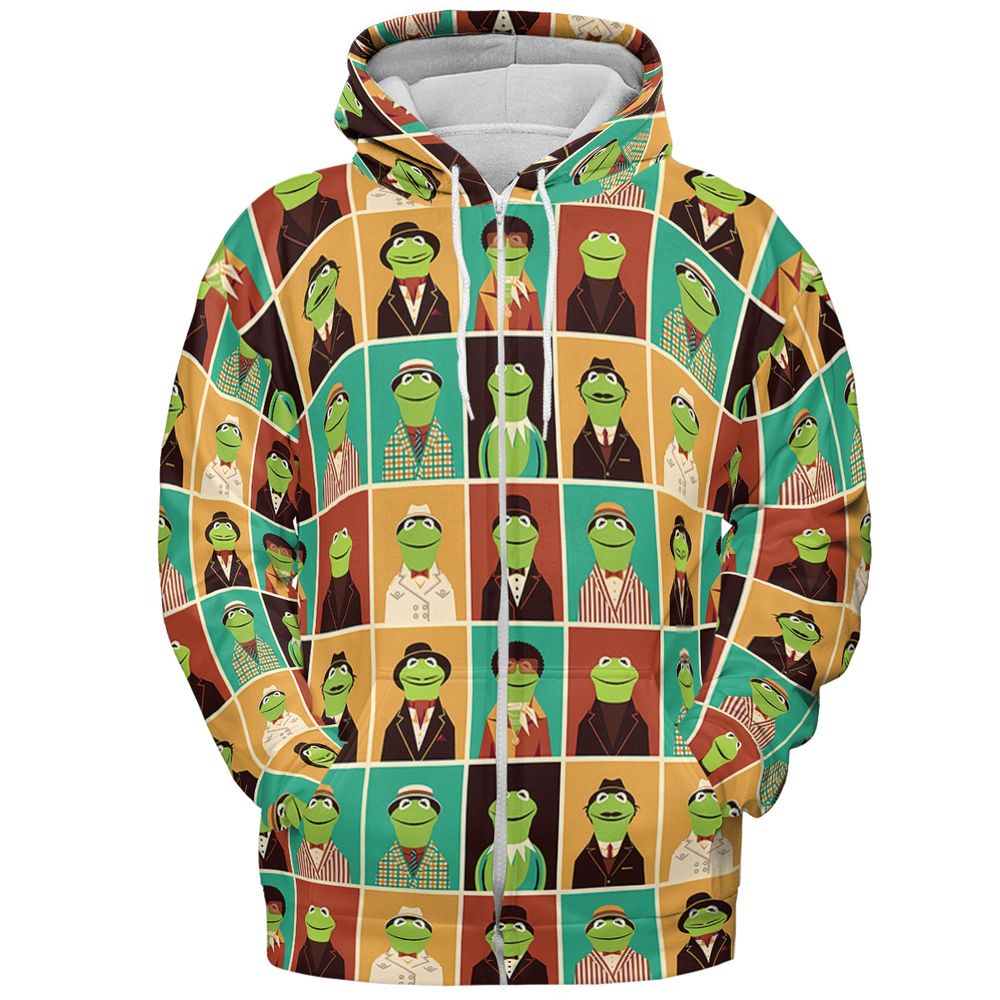 The Faces of Kermit - Zip Hoodie - 3