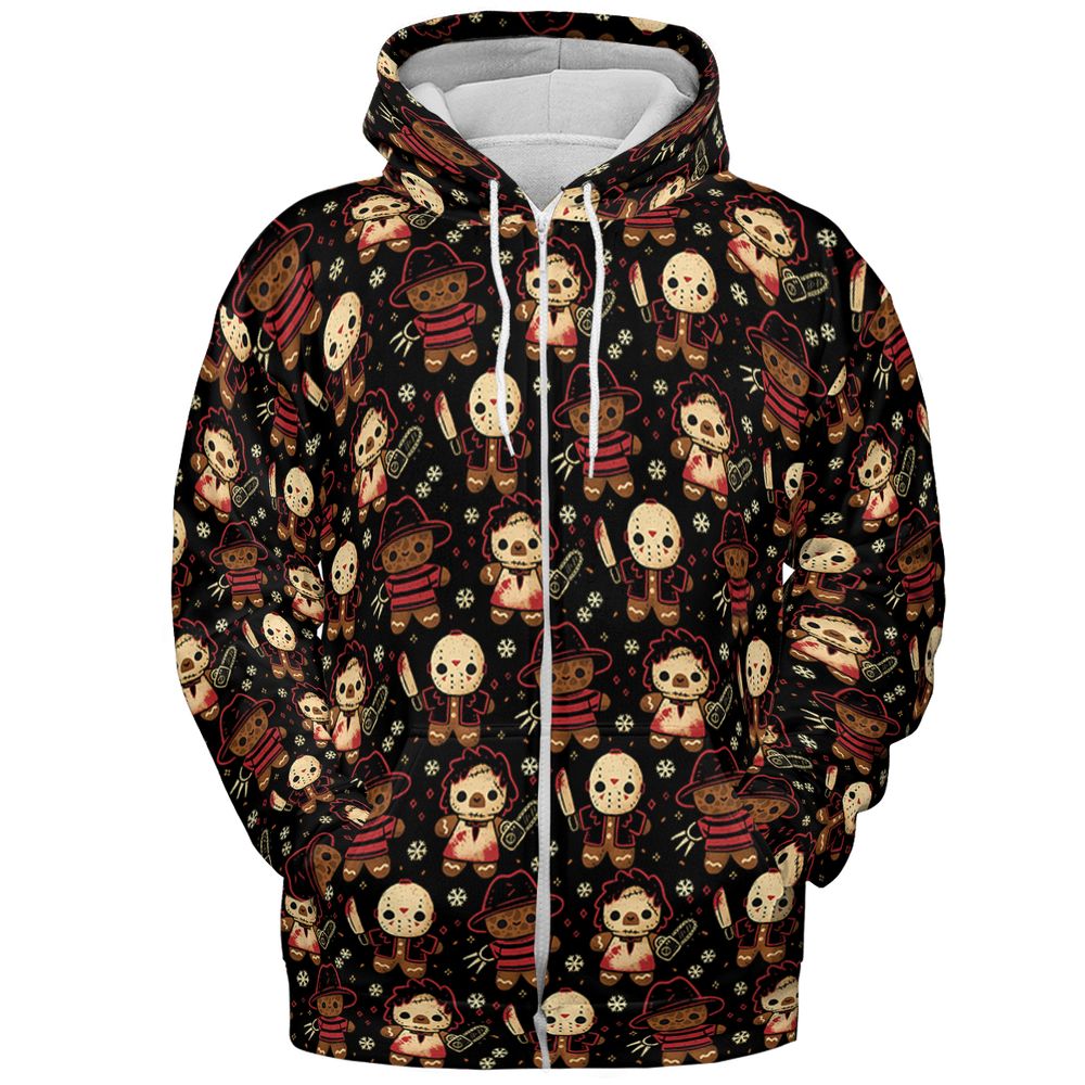 All-over Print Hoodie - HXEDW8T7 - Zip Hoodie - 3
