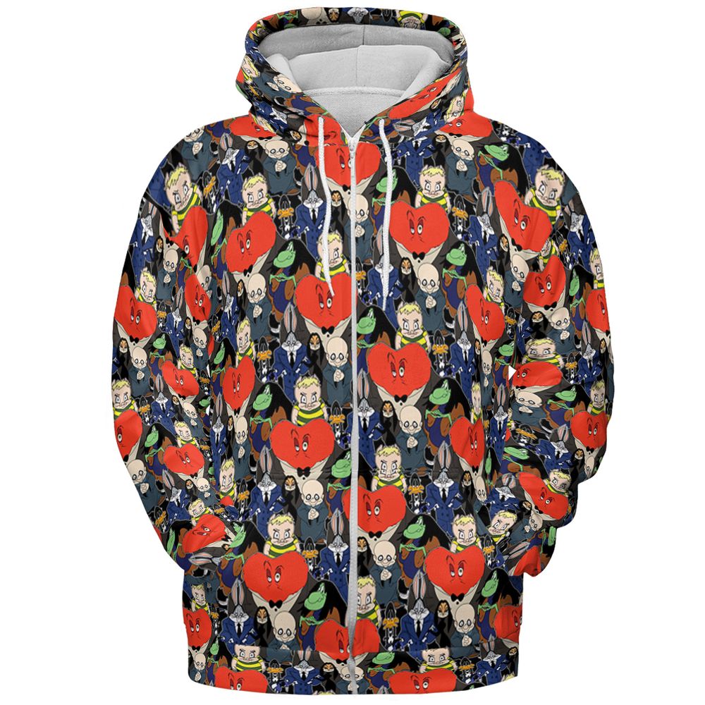 All-over Print Hoodie - 65GZTCHM - Zip Hoodie - 3