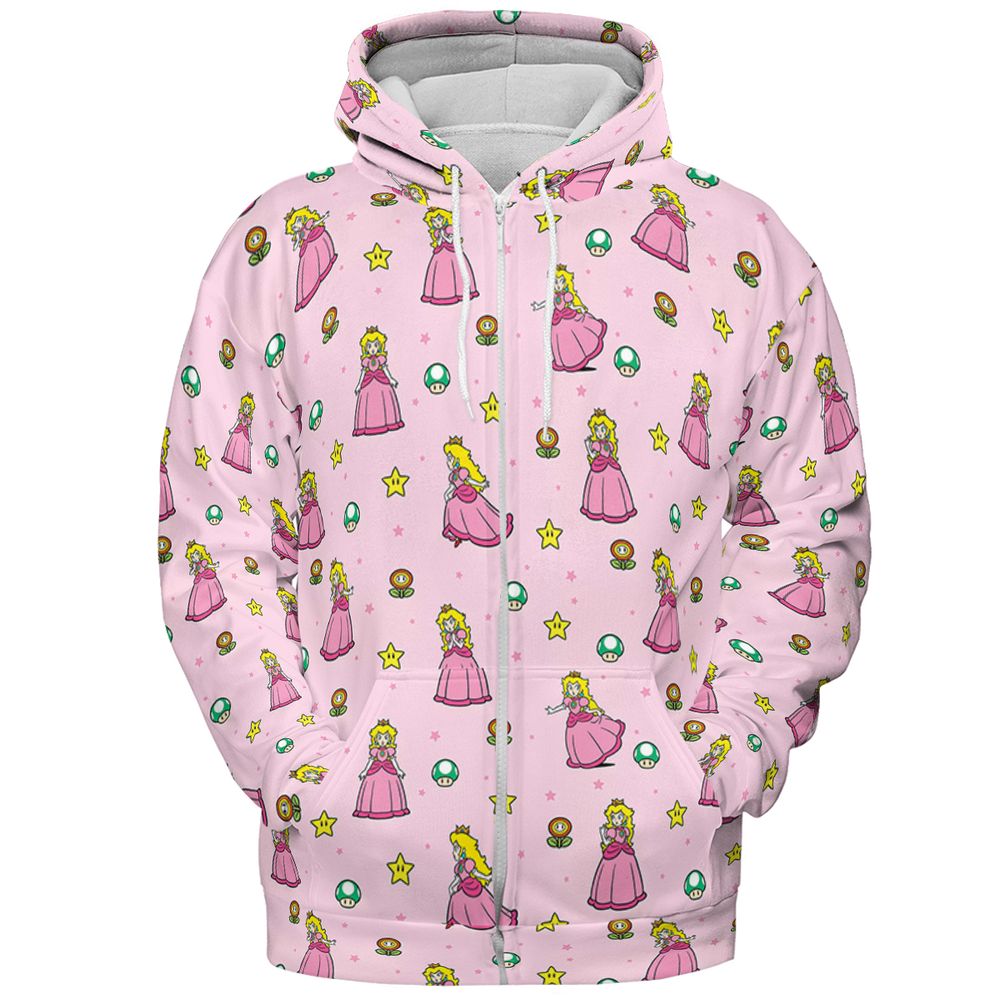 Super Mario Princess - Zip Hoodie - 3