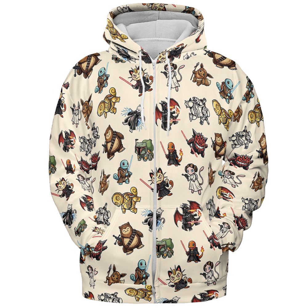 All-over Print Hoodie - CEU6HSG9 - Zip Hoodie - 3