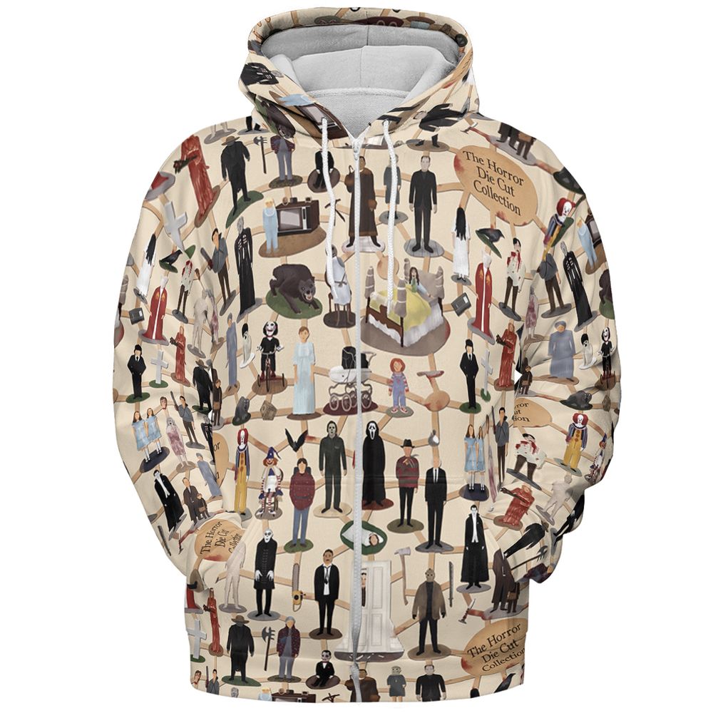 All-over Print Hoodie - GUDLR8JV - Zip Hoodie - 3