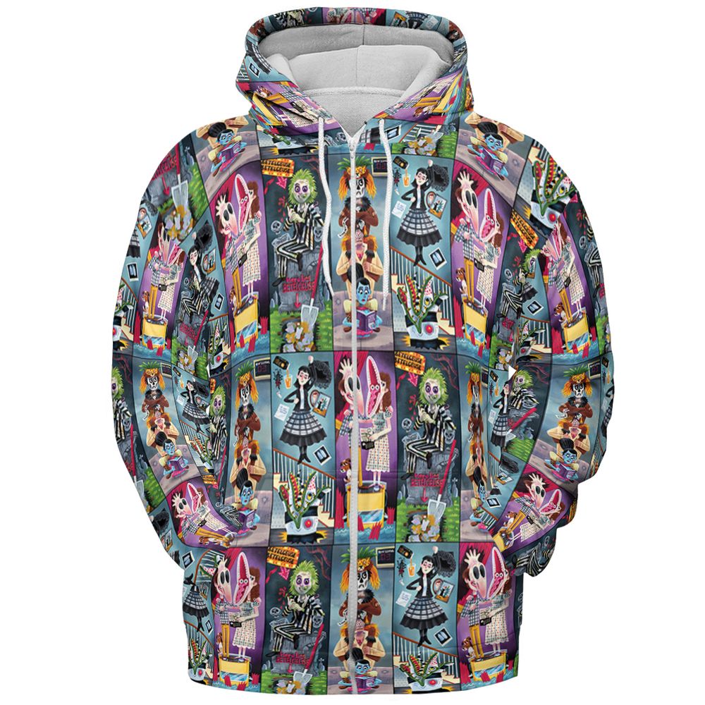 All-over Print Hoodie - 824GLT97 - Zip Hoodie - 3